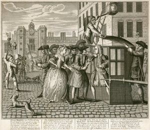 Satirische prent van St James Palace, Londen, 1740 door Unbekannt