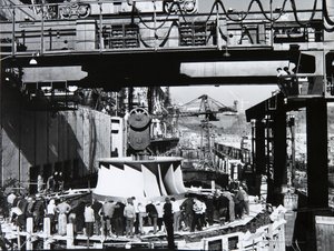 Sayano-Shushenskaya waterkrachtcentrale, USSR, 1970s door Unbekannt
