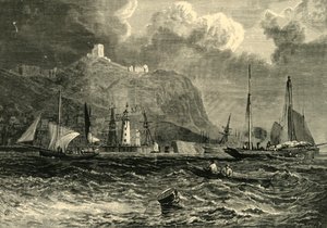 Kasteel van Scarborough vanaf de zee, 1898