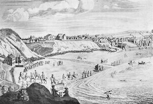 Scarborough Sands in 1735, ca. 1735, 1904 door Unbekannt