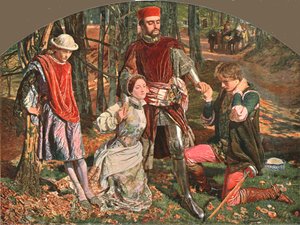 Scène uit De Twee Edellieden van Verona, 1851, ca. 1902 door Unbekannt