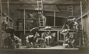 Scène uit De Heks door Abraham Goldfaden, Staats Joods Kamer Theater, Moskou, 1921 door Unbekannt