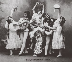 Scène uit het ballet Zwanenmeer, Mariinsky Theater, 1895 door Unbekannt