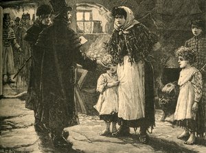 Scène in Ierland: bezoek van de tiende-proctor, begin 1830s ca. 1890