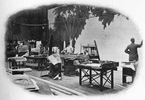 Scène schilderij, Londen, ca. 1900 1901 door Unbekannt