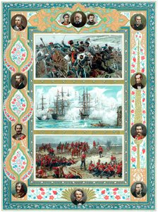 Scènes uit Britse militaire gevechten, ca 1887