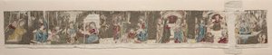 Scènes uit het Leven van de Maagd, van een Geborduurd Altaarfront, 1330s of 1340s door Unbekannt