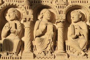 Beelden. Deur van de zuidelijke ingang. Sint-Stefanuskathedraal. door Unbekannt