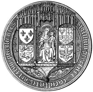 Zegel van de Vier Naties of de Faculteit der Kunsten door Unbekannt
