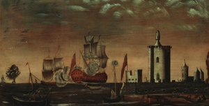 Zeeschapsfantasie door Unbekannt