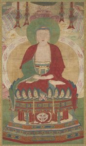 Zittende Amitabha, eind 1500s-begin 1600s door Unbekannt