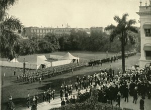 Tweede aankomst van Lord Curzon bij het regeringshuis, 1904