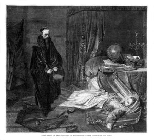 Seni kijkt naar het lichaam van Wallenstein, 1864