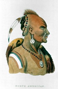 Sewessissing, hoofd van de Iowa-indianen Noord-Amerikaanse prairie-indianen, 1837 door Unbekannt