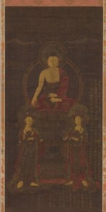 Shakyamuni triade, 1565 door Unbekannt