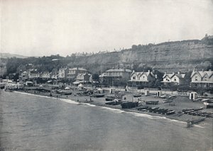 Shanklin - Uitzicht op het strand en de hoogten