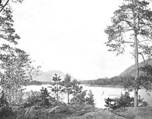 Shelving Rock Mountain, Lake George, New York State, USA, ca. 1900 door Unbekannt