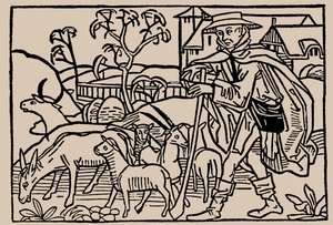 Herder. Uit Speculum Vitae Humanae door Rodericus Zamorensis, 1479
