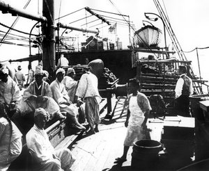 Schip, Shanghai, China, 1900 door Unbekannt