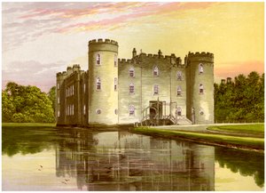 Shirburn Castle, Oxfordshire, huis van de Graaf van Macclesfield door Unbekannt