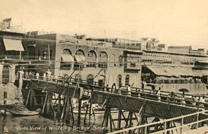 Zijaanzicht van Whiteley Bridge, Basra, ca. 1918-1939