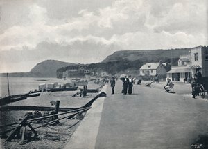 Sidmouth - De Promenade en Strand, 1895