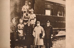 Ondertekening van de wapenstilstand om de Eerste Wereldoorlog te beëindigen, 11 november 1918, 1935 door Unbekannt