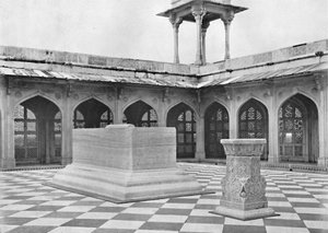 Sikandra. Het Graf van Akbar. Monument op Dak, ca. 1910