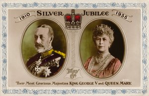 Zilveren Jubileum 1910-1935, 6 mei - Koning George V en Koningin Mary, 1935 door Unbekannt