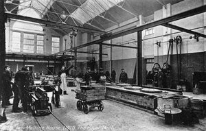 Zilversmeltende Huis, de Koninklijke Munt, Tower Hill, Londen, 1911