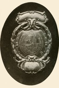 Zilveren voorhoofdsplaat, met Engels wapenschild, 1677, 1937 door Unbekannt