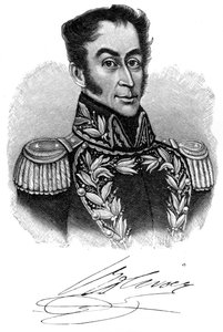 Simon Bolivar, 19e-eeuwse Zuid-Amerikaanse revolutionaire leider, 1901 door Unbekannt