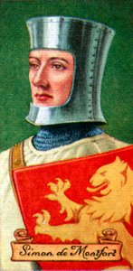 Simon de Montfort, uit een serie sigarettenkaartjes, 1935 door Unbekannt