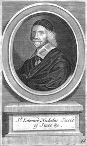Sir Edward Nicholas, Staatssecretaris, midden-late 17e eeuw door Unbekannt