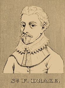 Sir Francis Drake, ca. 1540-1596, 1830 door Unbekannt