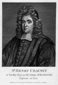 Sir Henry Chauncy, Engelse advocaat, opvoeder en antiquair