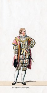 Sir Henry Guildford, kostuumontwerp voor Shakespeares toneelstuk, Henry VIII, 19e eeuw