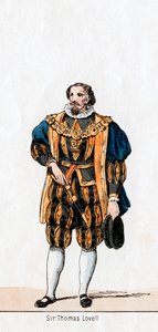 Sir Thomas Lovell, kostuumontwerp voor Shakespeares toneelstuk, Henry VIII, 19e eeuw door Unbekannt