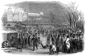 Schaatsen in Regents Park, 1850