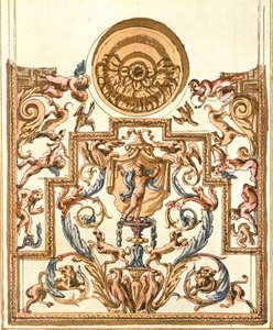 Schets voor decoratieve schildering, Frankrijk, 1928
