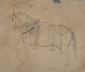 Schets van een Paard, late 18e eeuw door Unbekannt
