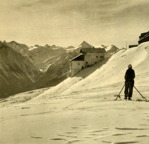 Skiën op de Schmittenhöhe, Oostenrijk, ca. 1935