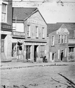 Slavenveilingwinkel, Atlanta, Georgia, VS, ca. 1860-62