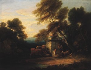 Klein landschap, ca. 1750-1800 door Unbekannt