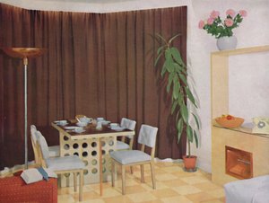 Kleine woon-eetkamer, 1938