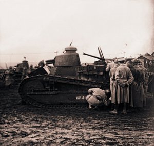 Kleine tank, ca. 1914-1918 door Unbekannt