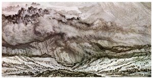 Snowdon, een naderende storm door Unbekannt