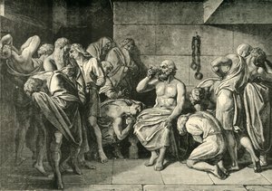 Socrates drinkt de gifbeker, 1890