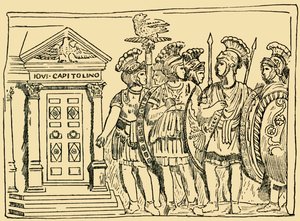 Soldaten van de Beroemde Pretoriaanse Garde in Rome, ca. 1930 door Unbekannt