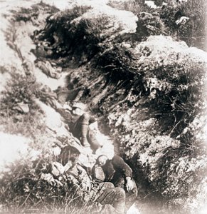 Soldaten op het slagveld, ca. 1914-ca. 1918